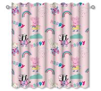 Peppa Pig Readymade Tende Bambini Stanza Giochi Bebè Bufera Rosa - 137cm (137cm)