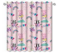 Peppa Pig Readymade Tende Bambini Stanza Giochi Bebè Bufera Rosa - 137cm (137cm)