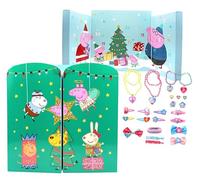 Peppa Pig calendario d'avvento con gioielli e accessori per capelli 28x7x28 cm