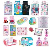 Peppa Pig Cameretta Bambini Gamma - Set Copripiumino Cuscino Telo Lampada