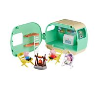 Peppa Pig, playset La Caravan dei Tre Piccoli maialini con 3 Action Figure, Inclusa Evie, Giocattoli per età prescolare per Bambini e Bambine dai 3 Anni in su