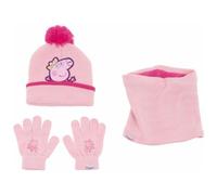 Peppa Pig - Cappello, Guanti E Scaldacollo Peppa Pig Cosy Corner Rosa