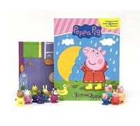 Peppa Pig Comptines et Figurines - Livre illustré, 10 figurines, tapis de jeu: Avec 10 figurines et 1 tapis de jeu