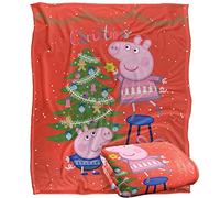 Peppa Pig Coperta a tema, 152 x 127 cm, natalizia, divertente e setosa, super morbida