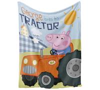 Peppa Pig Copertina per neonati 'George & Traktor' blu chiaro / giallo / mandarino / nero Bambini Peppa Pig One Size