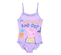 Peppa Pig Costume da bagno | Peppa Pig da ragazza, idea regalo, bagno, estate, nuoto, taglia 98-116, Lilla, 116