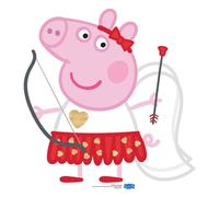 Peppa Pig Cupido Cartone Ritaglio Ufficiale Valentine's Day IN Piedi /