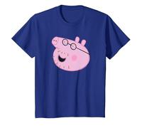 Peppa Pig Daddy Pig Face Maglietta, Bambini, Blu Reale, 12 Anni