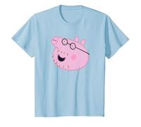 Peppa Pig Daddy Pig Face Maglietta, Bambini, Celeste, 3 Anni