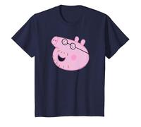 Peppa Pig Daddy Pig Face Maglietta, Bambini, Navy, 10 Anni