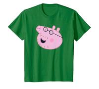Peppa Pig Daddy Pig Face Maglietta, Bambini, Verde Mela, 6 Anni