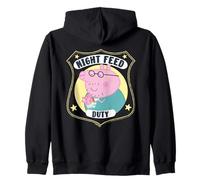 Peppa Pig Daddy Pig Night Feed Duty Felpa con Cappuccio