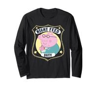 Peppa Pig Daddy Pig Night Feed Duty Maglia a Manica