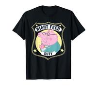Peppa Pig Daddy Pig Night Feed Duty Maglietta