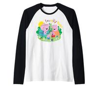 Peppa Pig Family Fun Maglia con Maniche Raglan