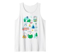 Peppa Pig Family Vacation Outdoor Caravan Camping Trip Canotta