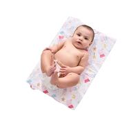 Peppa Pig Fasciatoio portatile da viaggio, materiale facile da pulire, pieghevole, imbottito, senza BPA, 0M+, leggero, bianco/rosa, per neonati