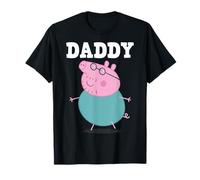 Peppa Pig Father's Day Daddy Bold Text Portrait of Daddy Big Maglietta