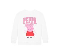 Peppa Pig Felpa | Abbigliamento Bambina Peppa | Cotone Felpa Bambina | Bianco 3-4 Anni