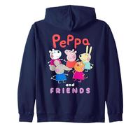 Peppa Pig Friends Outline Felpa con Cappuccio