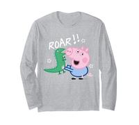 Peppa Pig George Dinosaur Raw Adventure Esplora Divertimento Classico Maglia a Manica