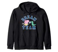 Peppa Pig George Dinosaur Raw Dream Team Adventure Classic Felpa con Cappuccio