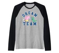 Peppa Pig George Dinosaur Raw Dream Team Adventure Classic Maglia con Maniche Raglan