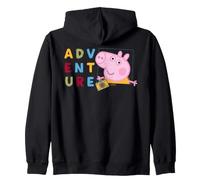Peppa Pig George Explorer Avventura all'aperto Vacanze Classiche Felpa con Cappuccio