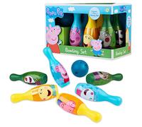 Peppa Pig Giocattoli Birilli Bowling Bambini con 6 Birilli e 1 Palla - Giochi per Bambini Casa Giardino Esterno 3 4 5 Anni