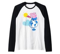 Peppa Pig Globe Colour Maglia con Maniche Raglan