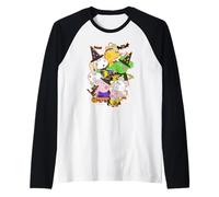 Peppa Pig Halloween Happy Costumes Group Shot Maglia con Maniche Raglan