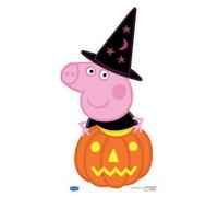 Peppa Pig Halloween Zucca Cartone Ritaglio/Profilo Intero/Stand Up - Spooky Fun