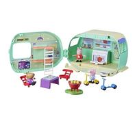 Peppa pig - la roulotte di peppa pig, playset con 6 accessori e 3 action figure