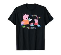 Peppa Pig Having Fun Reading Maglietta
