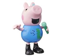 Peppa Pig Joke & Sing George, muzikale speelfiguur van 20 cm met meer dan 50 gel