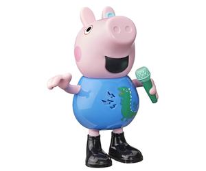 Peppa Pig Joke & Sing George, muzikale speelfiguur van 20 cm met meer dan 50 gel