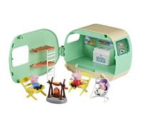 Peppa Pig, playset La Caravan dei Tre Piccoli maialini con 3 Action Figure, Inclusa Evie, Giocattoli per età prescolare per Bambini e Bambine dai 3 Anni in su