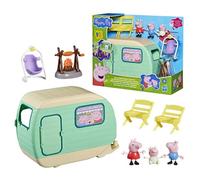 Peppa Pig, playset La Caravan dei Tre Piccoli maialini con 3 Action Figure, Inclusa Evie, Giocattoli per età prescolare per Bambini e Bambine dai 3 Anni in su