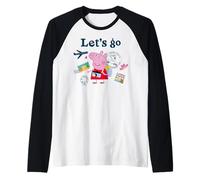 Peppa Pig Let's Go Maglia con Maniche Raglan