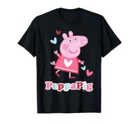 Peppa Pig Love Hearts Pose Happy Friends Fun Forever Classic Maglietta