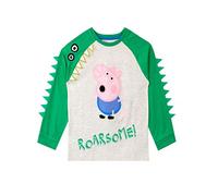 Peppa Pig Maglietta a Maniche Lunga per Ragazzi George Pig Grigio 7-8 Anni