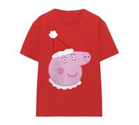Peppa Pig Maglietta Mamma Pig Cappello da Babbo Natale Donna (TV26584)