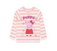 Peppa Pig Maglietta Manica Lunga con Fiocco 3D, Maglia Bambina Adorabile, Maglietta Maniche Lunghe da 18 Mesi a 8 Anni