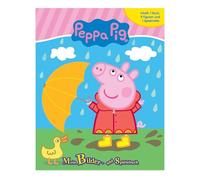 Peppa Pig Mein Bilder- und Spielebuch - Spiel- und Beschäftigungsbuch, 10-seitiges Buch, 9 Spielfiguren, 1 Spielmatte