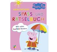 Peppa Pig . Mein großes Spaß- und Rätselbuch: Mit vielen bunten Stickern | Für Kinder ab 4 Jahren