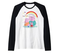 Peppa Pig My Family Maglia con Maniche Raglan