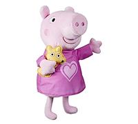 Peppa Pig Peppa Bedtime Lullabies - Bambola di peluche con orsacchiotto, 3 canzoni, 3 frasi, dai 3 anni in su