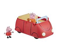 Peppa Pig Peppa's Adventures Peppa's Family Red Car - Giocattolo prescolare, effetti vocali e sonori, con 2 personaggi, dai 3 anni in su