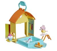 Peppa Pig Peppa’s Adventures Peppas Schwimmbad-Tag Spielset, Vorschulspielzeug,