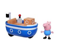 Peppa Pig Peppa's Adventures - Piccola barca, contiene la figura Schorsch Pig (7,5 cm), ispirata alla serie, dai 3 anni in su